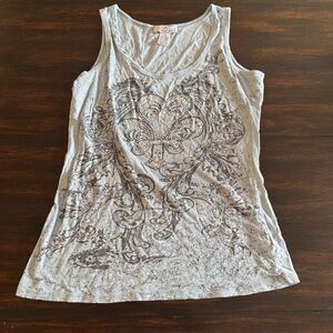RXB Women’s Gray Top with Design Size Medium